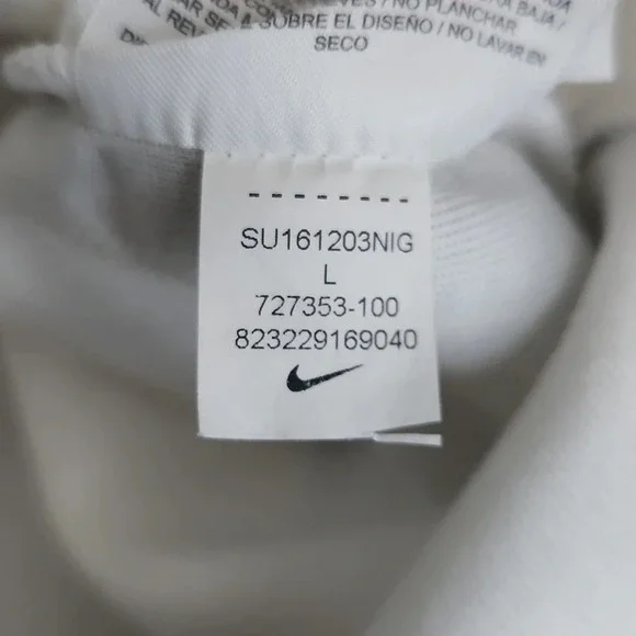 NIKE White Sleeveless Mens Athletic Top size LARGE - Picture 6 of 8